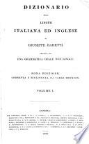 Dictionary of the English and Italian languages