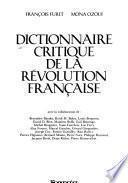 Dictionnaire critique de la Révolution française