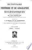 Dictionnaire d'histoire et de géographie ecclésiastiques