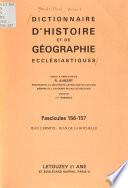 Dictionnaire d'histoire et de géographie ecclésiastiques: IRIBERRI-JEAN E
