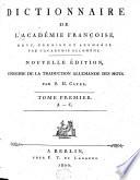 Dictionnaire de l'Académie françoise