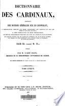 Dictionnaire des cardinaux