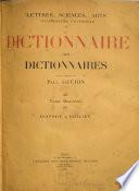 Dictionnaire des dictionnaires