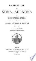 Dictionnaire des noms