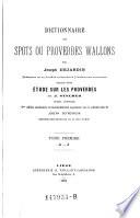 Dictionnaire des spots ou proverbes wallons