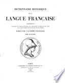 Dictionnaire historique de la langue française