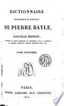 Dictionnaire historique et critique de Pierre Bayle