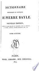 Dictionnaire historique et critique de Pierre Bayle