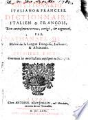 Dictionnaire Italien et François
