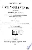 Dictionnaire latin-français