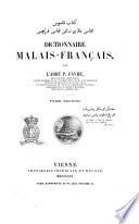 Dictionnaire malais-francais par l'abbe P. Favre