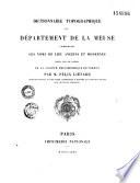 Dictionnaire topographique de la France
