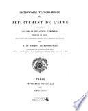 Dictionnaire topographique du département de l'Eure