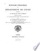 Dictionnaire topographique du département de l'Eure