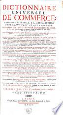 Dictionnaire universel de commerce