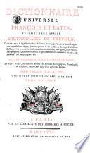 Dictionnaire universel françois et latin