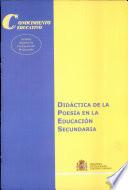 Didáctica de la poesía en la educación secundaria