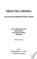 Didáctica mínima