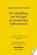 Die Anknüpfung von Vorfragen im europäischen Kollisionsrecht