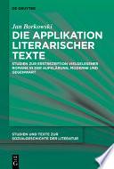 Die Applikation literarischer Texte