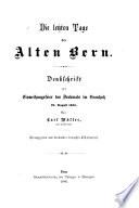 Die letzten tage des alten Bern