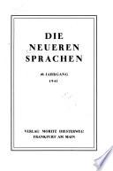 Die Neueren Sprachen