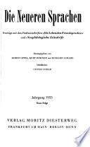 Die Neueren Sprachen