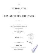 Die Wohnplätze des Deutschen Reiches