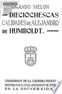 Dieciochescas calidades de Alejandro de Humboldt
