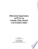 Diferencias importantes en PCGA en Canadá, Chile, México, y los Estados Unidos