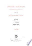 Digesto jurídico; jurisprudencia-bibliografía: Derecho procesal