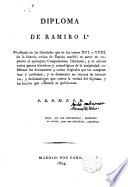 Diploma de Ramiro I, Vindicado ...