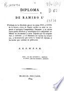 Diploma de Ramiro Io