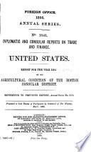 Diplomatic and Consular Reports. Annual Series