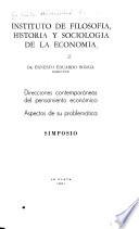 Direcciones contemporáneas del pensamiento económico