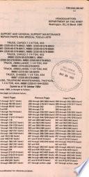 Direct Support and General Support Maintenance Repair Parts and Special Tools Lists