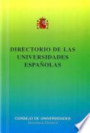 Directorio de las universidades españolas 1998