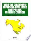 Directory, Affiliates & Offices of Japanese Firms in USA & Canada