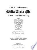 Directory, Delta Theta Phi Law Fraternity