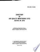 Directory of Air Quality Monitoring Sites