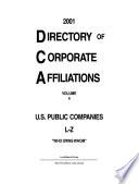 Directory of Corporate Affiliations