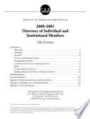 Directory of Individual & Institutional Members