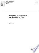 Directory of Officials of the Republic of Cuba