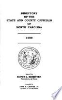 Directory of the State and County Officials of North Carolina