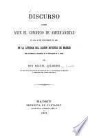 Discurso leido ante el Congreso de Americanistas el dia 26 de septiembre de 1881 en la cátedra del Jardin Botánico de Madrid