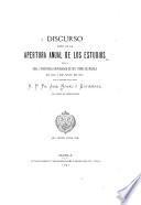Discurso leído en la apertura anual de los estudios de la Real y pontificia universidad de Sto. Tomás de Manila el día 2 de julio de 1891