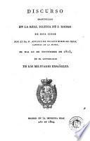 Discurso pronunciado en la Real Iglesia de S. Isidro de esta Corte el dia 20 de noviembre de 1803 en el aniversario de los militares españoles
