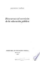 Discursos al servicio de la educación pública
