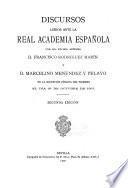 Discursos leídos ante la Real Academia Española