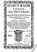 Discursos varios de Historia